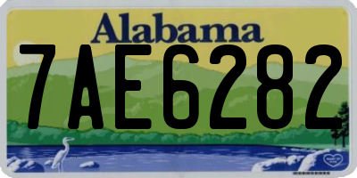 AL license plate 7AE6282