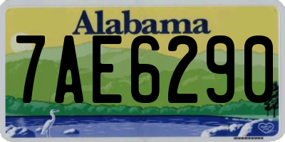 AL license plate 7AE6290