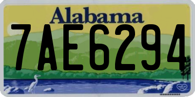 AL license plate 7AE6294