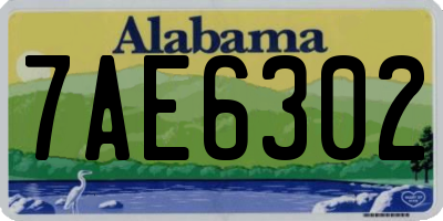 AL license plate 7AE6302