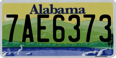 AL license plate 7AE6373