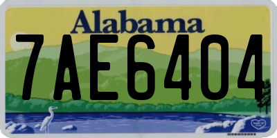 AL license plate 7AE6404
