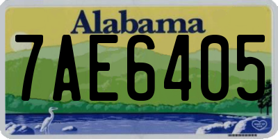 AL license plate 7AE6405
