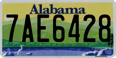 AL license plate 7AE6428