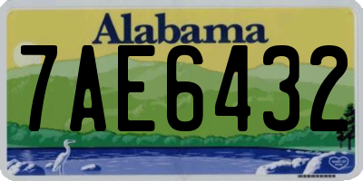 AL license plate 7AE6432