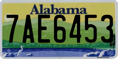 AL license plate 7AE6453