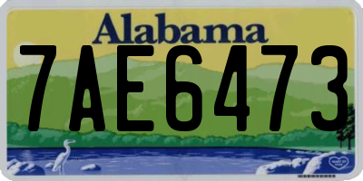 AL license plate 7AE6473