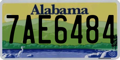 AL license plate 7AE6484