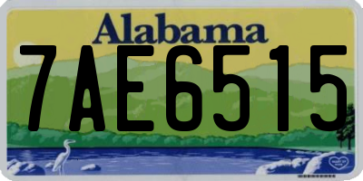 AL license plate 7AE6515