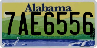 AL license plate 7AE6556