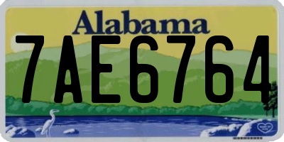 AL license plate 7AE6764