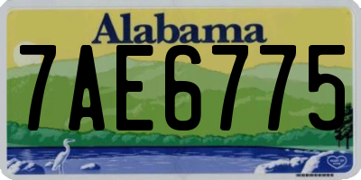 AL license plate 7AE6775