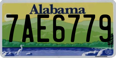 AL license plate 7AE6779