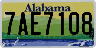 AL license plate 7AE7108