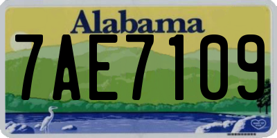 AL license plate 7AE7109