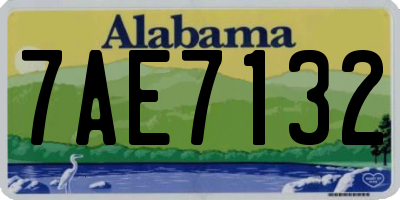 AL license plate 7AE7132
