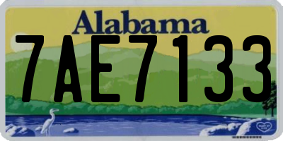 AL license plate 7AE7133