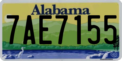 AL license plate 7AE7155