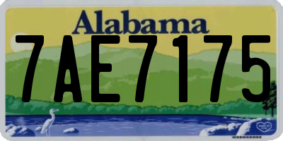 AL license plate 7AE7175