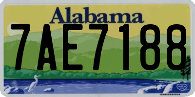 AL license plate 7AE7188