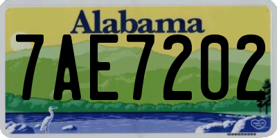 AL license plate 7AE7202