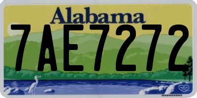 AL license plate 7AE7272
