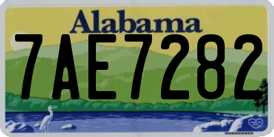 AL license plate 7AE7282