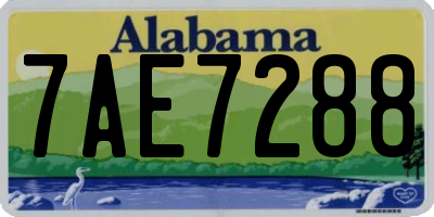 AL license plate 7AE7288