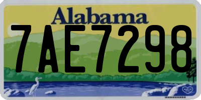 AL license plate 7AE7298