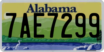 AL license plate 7AE7299