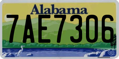 AL license plate 7AE7306