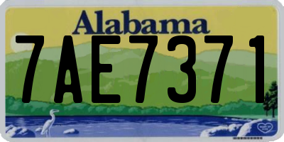 AL license plate 7AE7371