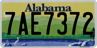 AL license plate 7AE7372
