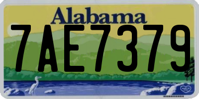 AL license plate 7AE7379