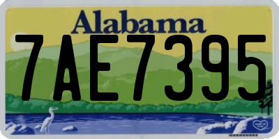 AL license plate 7AE7395