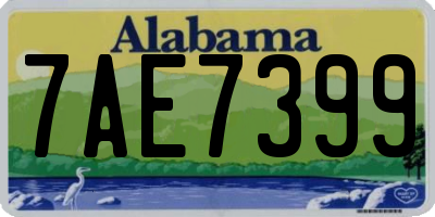 AL license plate 7AE7399