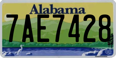 AL license plate 7AE7428