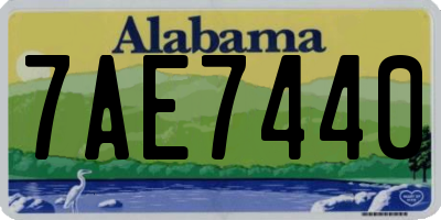 AL license plate 7AE7440