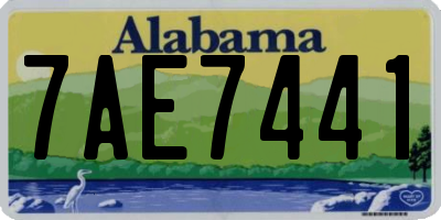 AL license plate 7AE7441