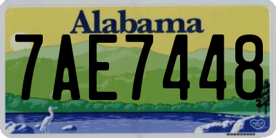 AL license plate 7AE7448