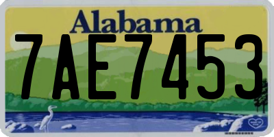 AL license plate 7AE7453