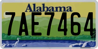 AL license plate 7AE7464