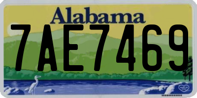 AL license plate 7AE7469