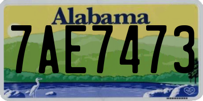 AL license plate 7AE7473