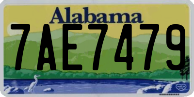 AL license plate 7AE7479