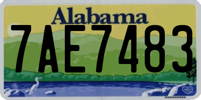 AL license plate 7AE7483