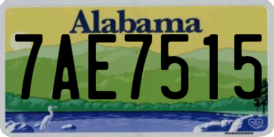 AL license plate 7AE7515
