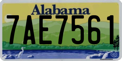 AL license plate 7AE7561