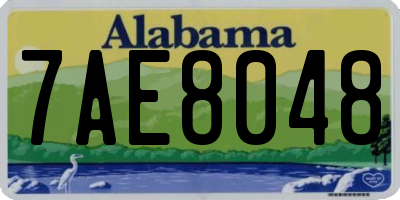 AL license plate 7AE8048