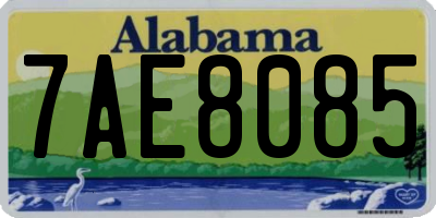 AL license plate 7AE8085